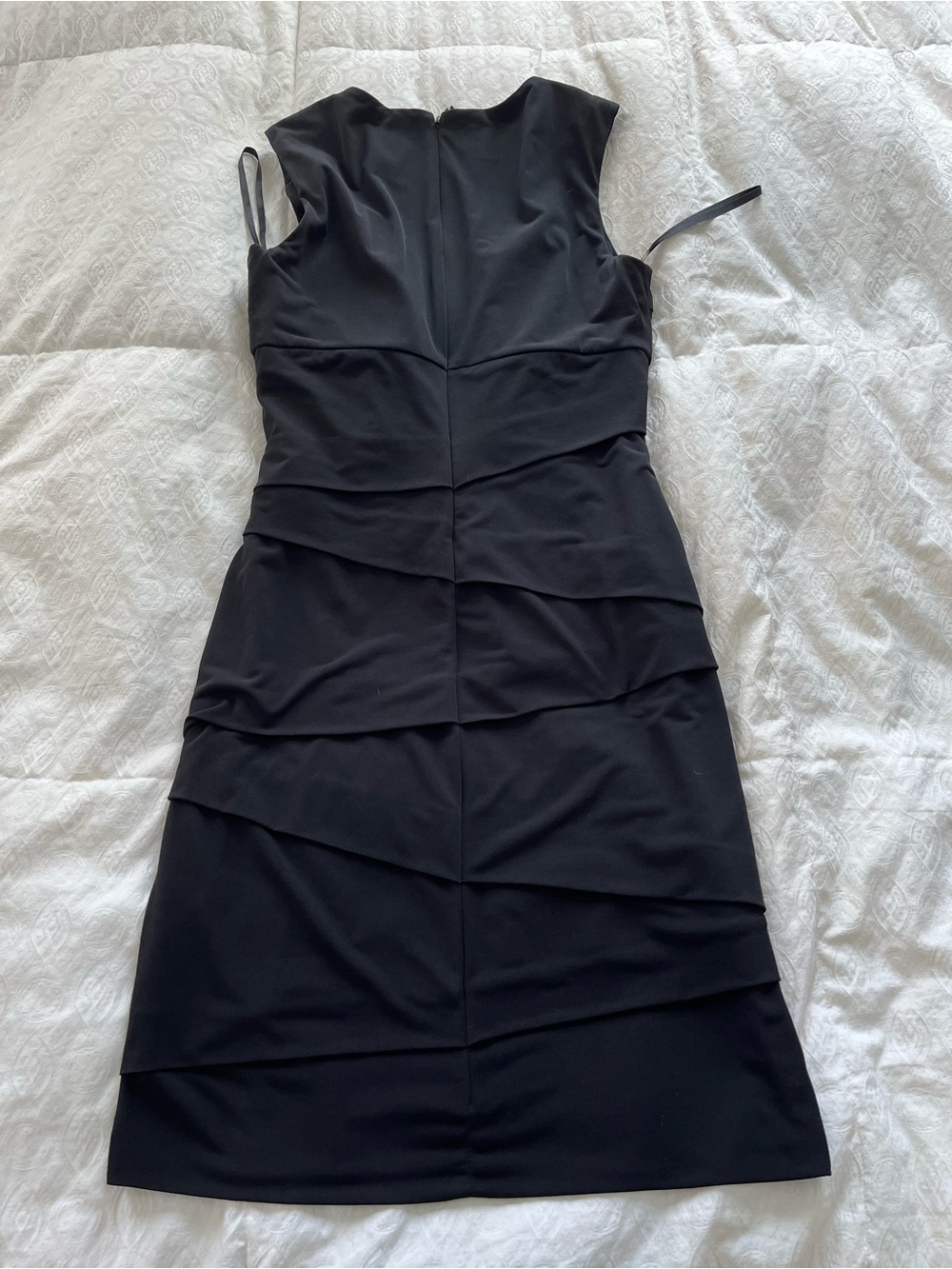 Black Ruched V-Neck Sheath Dress - White House Black Market - Picture 8 of 10
